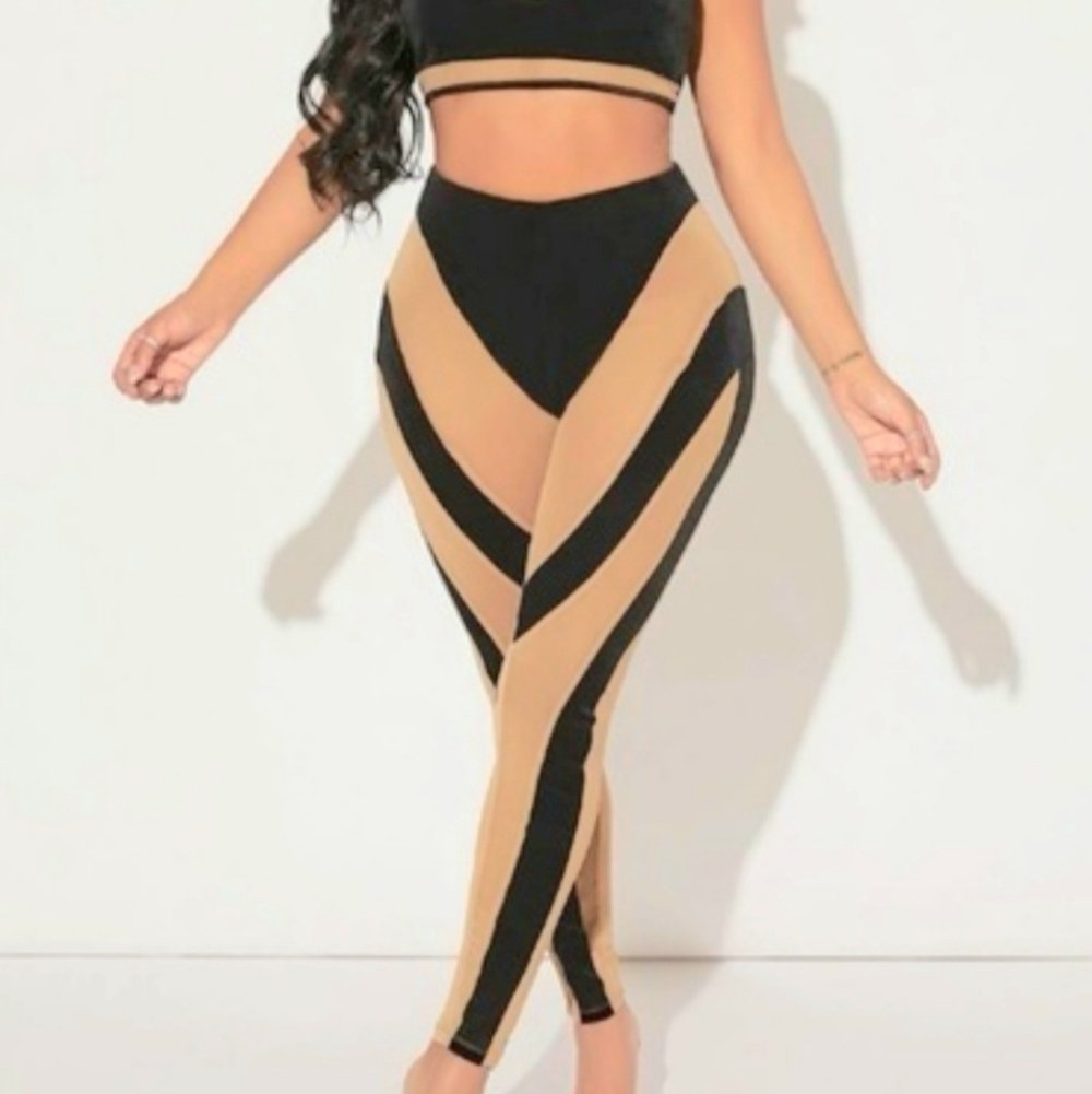 (3/$25) SHEIN Black Nude Leggings